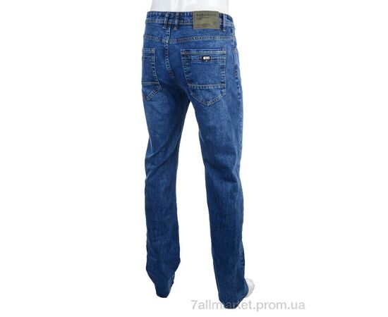 Джинси чоловічі Весна/осінь B5502 blue (8 шт. р.сітка30-38) "Baron" недорого оптом від прямого постачальника, зображення 2