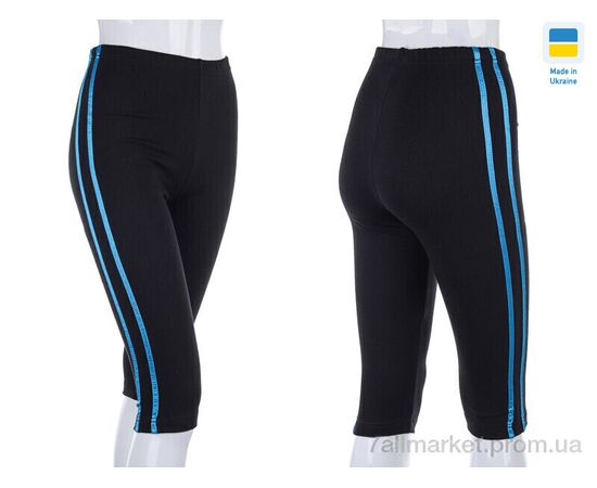 Фотография Бриджи женские Лето Бриджі смужка блакитний (2XL) (2 шт. р.сетка One size) "VIOLA" недорого оптом от прямого поставщика, изображение 3