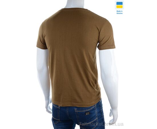Фотография Футболка мужская Лето Футболка х/б койот батал (3 шт. р.сетка 56-60) "VIOLA" недорого оптом от прямого поставщика, изображение 2