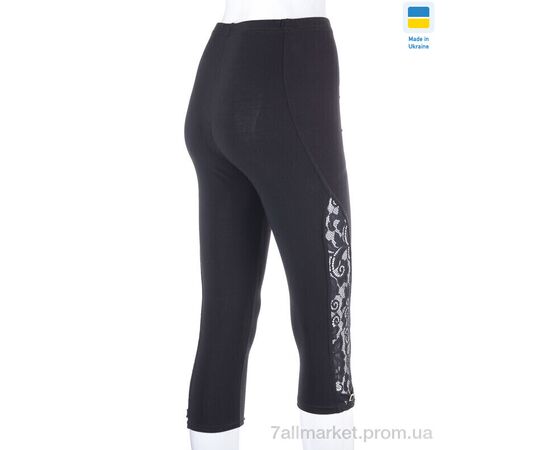 Фотография Бриджи женские Лето Бриджі гіпюр чорний норма (6 шт. р.сетка 46-56) "VIOLA" недорого оптом от прямого поставщика, изображение 2