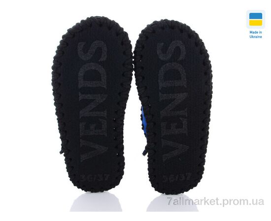 Фотография Тапки женские для дома Весна/осень 410W синій (9 пар р.36-41) "Active" недорого оптом от прямого поставщика, изображение 3