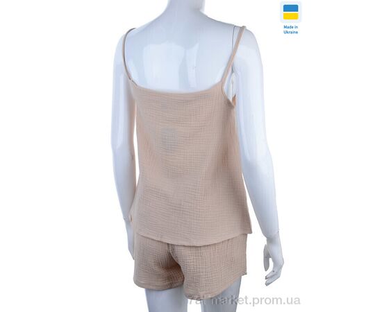 Фотография Пижама женская Весна/осень 2604 бежевий (3 шт. р.сетка S-L) "Nadia & Natali" недорого оптом от прямого поставщика, изображение 2