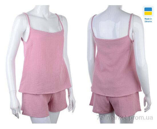 Фотография Пижама женская Весна/осень 2604 рожевий (3 шт. р.сетка S-L) "Nadia & Natali" недорого оптом от прямого поставщика, изображение 3