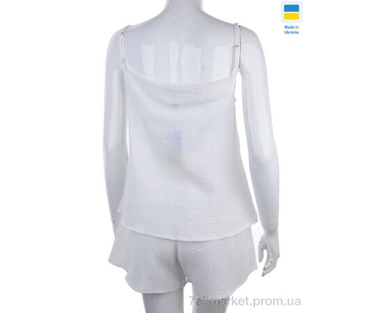 Фотография Пижама женская Весна/осень 2604 білий (3 шт. р.сетка S-L) "Nadia & Natali" недорого оптом от прямого поставщика, изображение 2