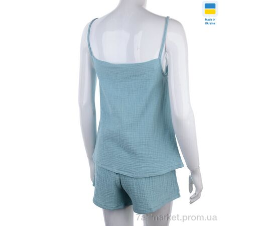 Фотография Пижама женская Весна/осень 2604 бірюза (3 шт. р.сетка S-L) "Nadia & Natali" недорого оптом от прямого поставщика, изображение 2