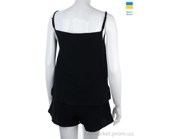 Фотография Пижама женская Весна/осень 2604 чорний (3 шт. р.сетка S-L) "Nadia & Natali" недорого оптом от прямого поставщика, изображение 2