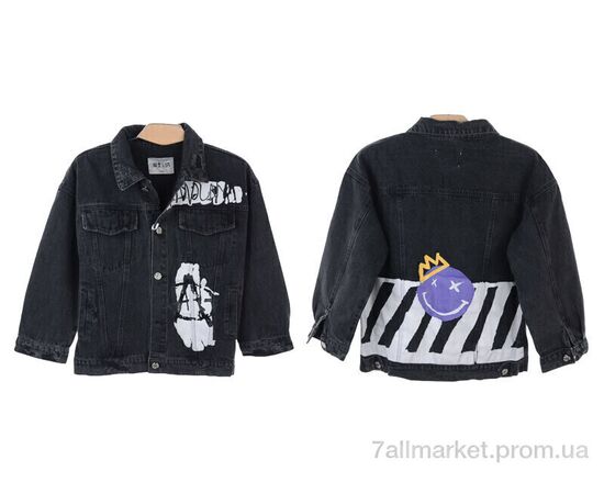 Фотография Куртка детская Весна/осень 3113-310701 black (5 шт. р.сетка 100-140) "Мир" недорого оптом от прямого поставщика, изображение 3