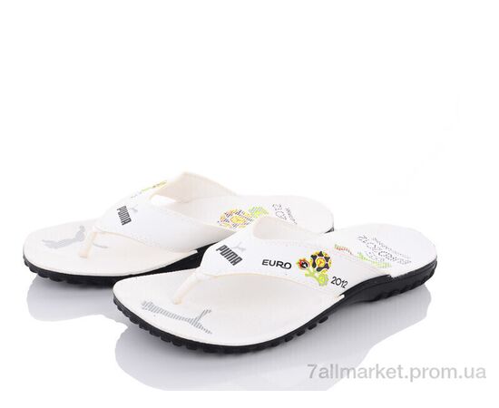 Шльопанці чоловічі пляжні Літо A003-4 (6 пар р.40-45) "DeMur" недорого оптом від прямого постачальника, зображення 2