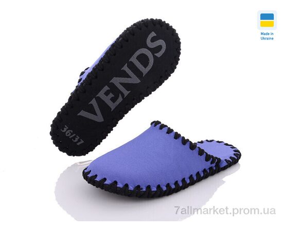 Фотография Тапки женские для дома Весна/осень 412W фіолетовий (9 пар р.36-41) "Active" недорого оптом от прямого поставщика, изображение 2