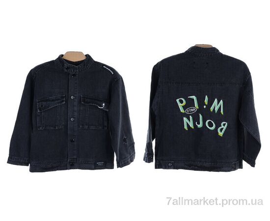 Фотография Куртка детская Весна/осень 3113-90052 black (5 шт. р.сетка 100-140) "Мир" недорого оптом от прямого поставщика, изображение 3