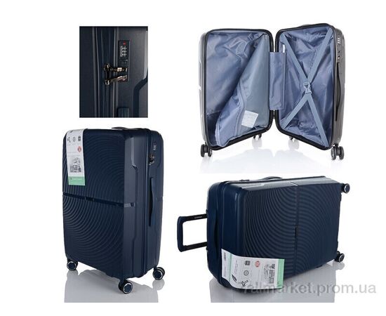 Фотография Чемодан XL102-2 blue 65*45*29 см, "HOROSO HOME" недорого оптом от прямого поставщика, изображение 2