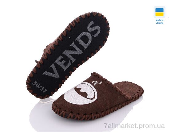 Тапки жіночі для будинку Весна/осінь 286W коричневий (9 пар р.36-41) "Active" недорого оптом від прямого постачальника, зображення 2