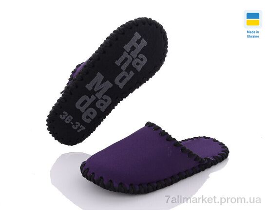 Фотография Тапки женские для дома Весна/осень 413W фіолетовий (9 пар р.36-41) "Active" недорого оптом от прямого поставщика, изображение 2