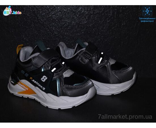 Фотография Кроссовки детские модные Весна/осень X022-5BG (8 пар р.27-32) "BBT" недорого оптом от прямого поставщика, изображение 2