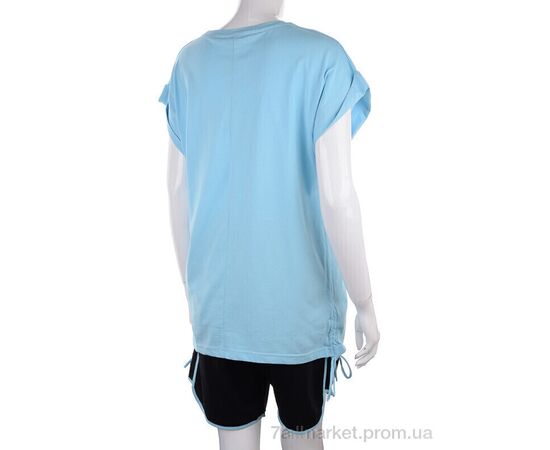 Фотография Женский костюм Лето 3176-009-2 l.blue (3 шт. р.сетка S-L) "Мир" недорого оптом от прямого поставщика, изображение 2