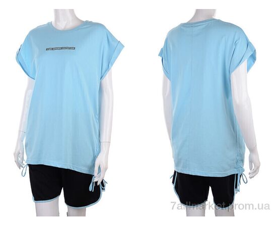 Фотография Женский костюм Лето 3176-009-2 l.blue (3 шт. р.сетка S-L) "Мир" недорого оптом от прямого поставщика, изображение 3