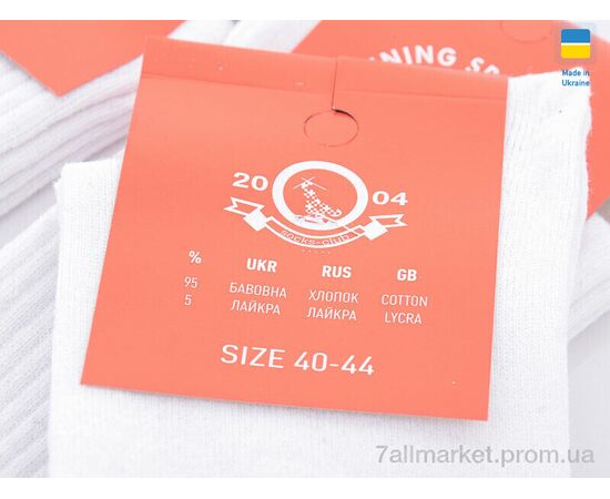 Носки для мужчин Весна/осень 1030 білий (12 шт. р.сетка 40-44) "Textile" недорого оптом от прямого поставщика, изображение 2 Фотография Носки для мужчин Весна/осень 1030 білий (12 шт. р.сетка 40-44) "Textile" недорого оптом от прямого поставщика, изображение 2