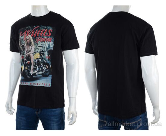 Фотография Футболка мужская Лето 3186-2928-1 black (4 шт. р.сетка M-2XL) "Мир" недорого оптом от прямого поставщика, изображение 3