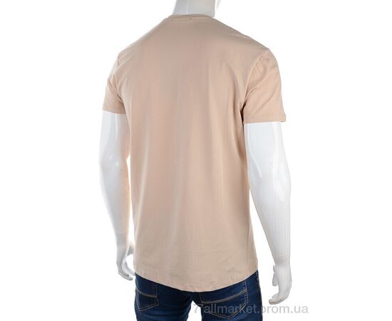 Фотография Футболка мужская Лето 3186-2928-6 beige (4 шт. р.сетка M-2XL) "Мир" недорого оптом от прямого поставщика, изображение 2