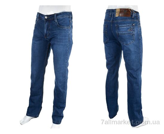 Джинси чоловічі Весна/осінь BR9302 blue (8 шт. р.сітка30-38) "Baron" недорого оптом від прямого постачальника, зображення 3