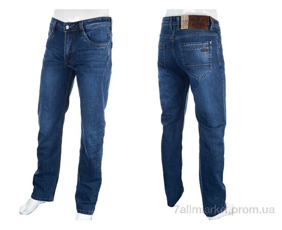 Джинси чоловічі Весна/осінь BR9301 blue (8 шт. р.сітка29-38) "Baron" недорого оптом від прямого постачальника, зображення 3