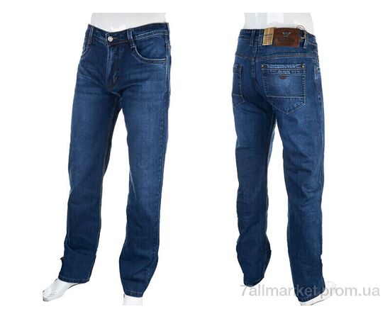 Джинси чоловічі Весна/осінь BR9303 blue (8 шт. р.сітка31-38) "Baron" недорого оптом від прямого постачальника, зображення 3