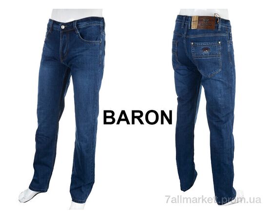 Джинси чоловічі Весна/осінь BR9308 blue (8 шт. р.сітка34-38) "Baron" недорого оптом від прямого постачальника, зображення 4