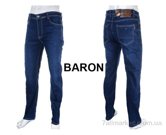 Джинси чоловічі Весна/осінь BR9250 blue (8 шт. р.сітка32-38) "Baron" недорого оптом від прямого постачальника, зображення 3