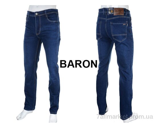 Джинси чоловічі Весна/осінь BR9242 blue (8 шт. р.сітка33-38) "Baron" недорого оптом від прямого постачальника, зображення 3