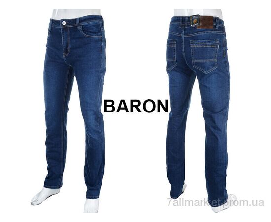 Джинси чоловічі Весна/осінь BR9235 blue (8 шт. р.сітка30-38) "Baron" недорого оптом від прямого постачальника, зображення 3