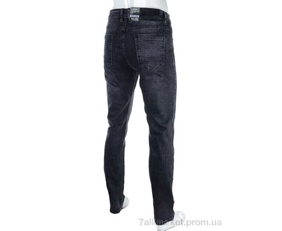 Джинси чоловічі Весна/осінь 8736 d.grey (8 шт. р.сітка32-38) "Baron" недорого оптом від прямого постачальника, зображення 2