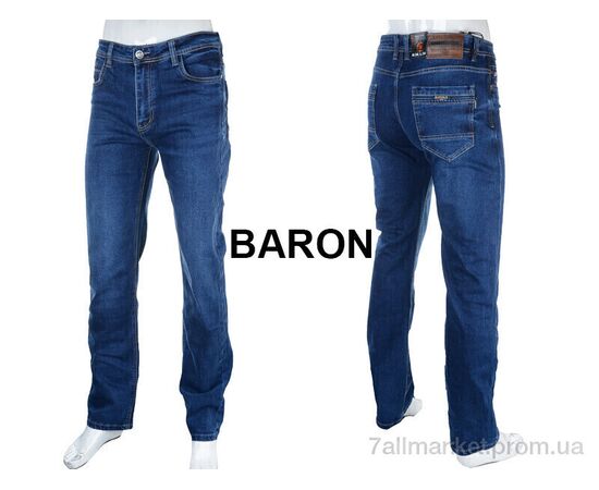 Джинси чоловічі Весна/осінь BR9206 blue (8 шт. р.сітка32-36) "Baron" недорого оптом від прямого постачальника, зображення 3