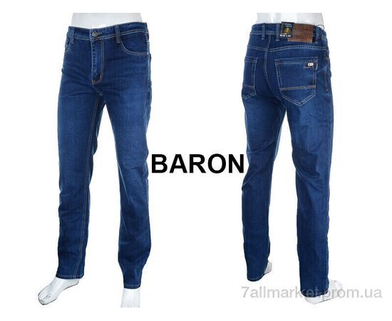 Джинси чоловічі Весна/осінь BK9225 blue (8 шт. р.сітка30-38) "Baron" недорого оптом від прямого постачальника, зображення 3