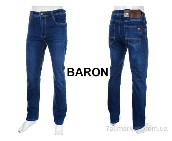 Джинси чоловічі Весна/осінь BR9223 blue (8 шт. р.сітка33-38) "Baron" недорого оптом від прямого постачальника, зображення 3