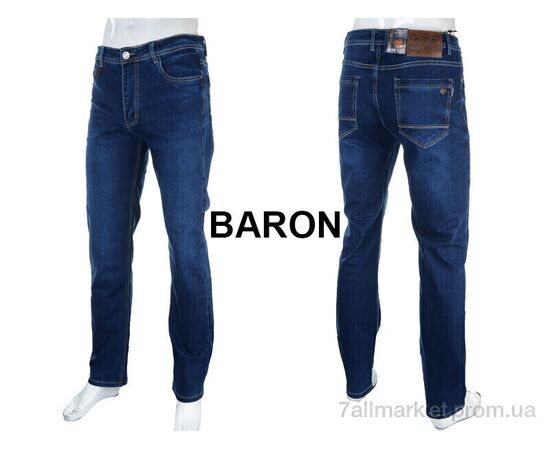 Джинси чоловічі Весна/осінь BR9216 blue (8 шт. р.сітка32-38) "Baron" недорого оптом від прямого постачальника, зображення 3