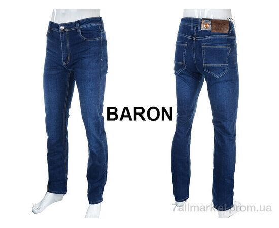 Джинси чоловічі Весна/осінь BR9247 blue (8 шт. р.сітка32-42) "Baron" недорого оптом від прямого постачальника, зображення 3