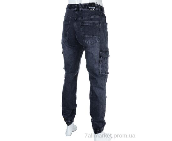 Джинси чоловічі Весна/осінь 8816 d.grey (8 шт. р.сітка29-36) "Baron" недорого оптом від прямого постачальника, зображення 2