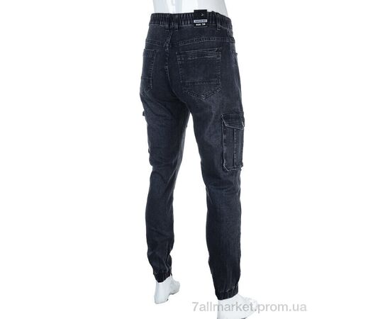 Джинси чоловічі Весна/осінь 8818 d.grey (8 шт. р.сітка30-38) "Baron" недорого оптом від прямого постачальника, зображення 2