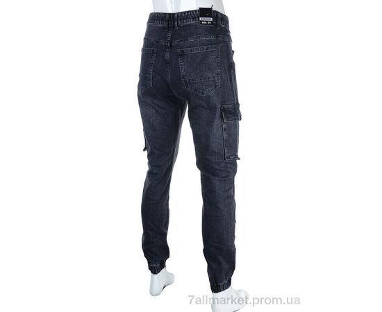 Джинси чоловічі Весна/осінь 8817 d.grey (8 шт. р.сітка29-38) "Baron" недорого оптом від прямого постачальника, зображення 2