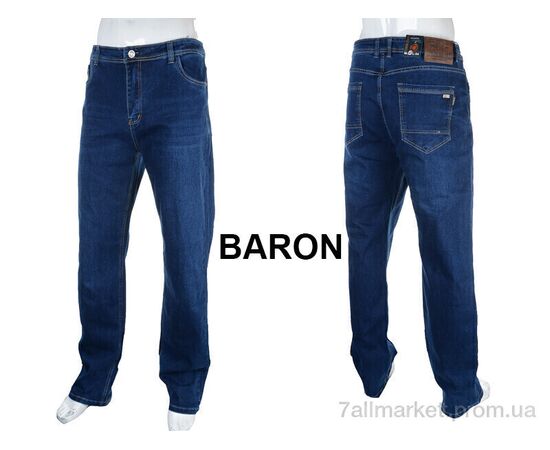 Джинси чоловічі Весна/осінь BR9213 blue (8 шт. р.сітка38-48) "Baron" недорого оптом від прямого постачальника, зображення 3