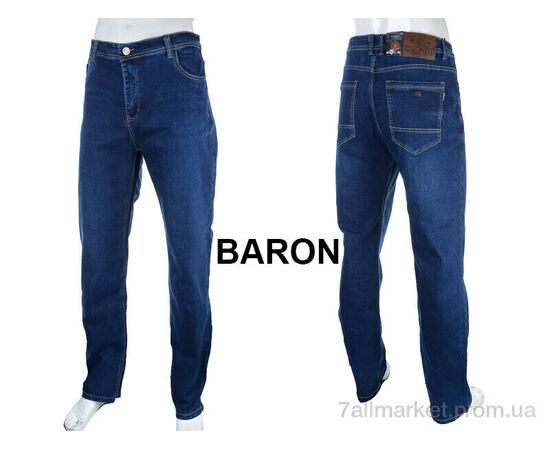 Джинси чоловічі Весна/осінь BR9618 blue (8 шт. р.сітка38-48) "Baron" недорого оптом від прямого постачальника, зображення 3