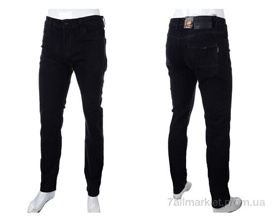 Джинси чоловічі Весна/осінь BK9255 black (8 шт. р.сітка32-38) "Baron" недорого оптом від прямого постачальника, зображення 3