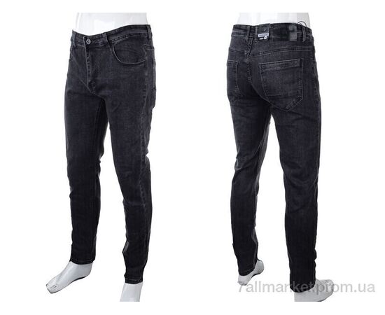 Джинси чоловічі Весна/осінь 7201 d.grey (8 шт. р.сітка29-38) "Baron" недорого оптом від прямого постачальника, зображення 3