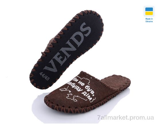 Тапки чоловічі домашні Весна/осінь 315W коричневый (9 пар р.40-45) "Active" недорого оптом від прямого постачальника, зображення 2