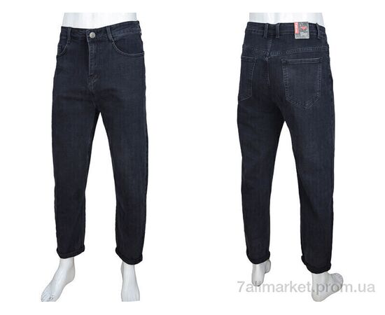 Джинси чоловічі Весна/осінь 8968 d.grey (8 шт. р.сітка29-38) "Baron" недорого оптом від прямого постачальника, зображення 3