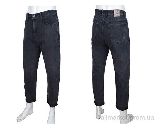 Джинси чоловічі Весна/осінь 8966 d.grey (8 шт. р.сітка29-36) "Baron" недорого оптом від прямого постачальника, зображення 3
