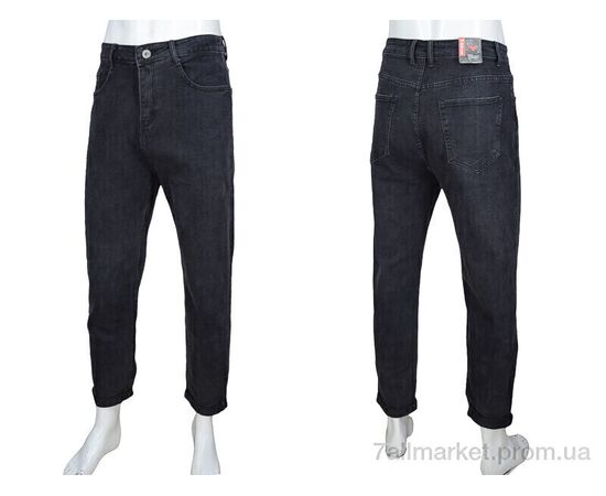 Джинси чоловічі Весна/осінь 8967 d.grey (8 шт. р.сітка28-36) "Baron" недорого оптом від прямого постачальника, зображення 3