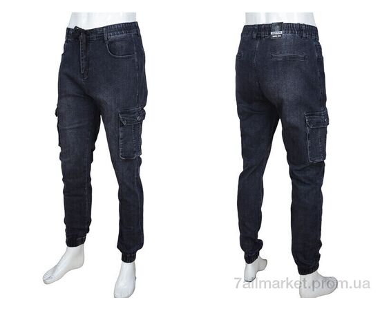 Джинси чоловічі Весна/осінь 8810 d.grey (8 шт. р.сітка29-38) "Baron" недорого оптом від прямого постачальника, зображення 3