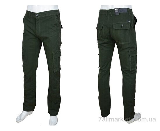 Джинси чоловічі Весна/осінь 8399-4 green (8 шт. р.сітка32-42) "Baron" недорого оптом від прямого постачальника, зображення 3