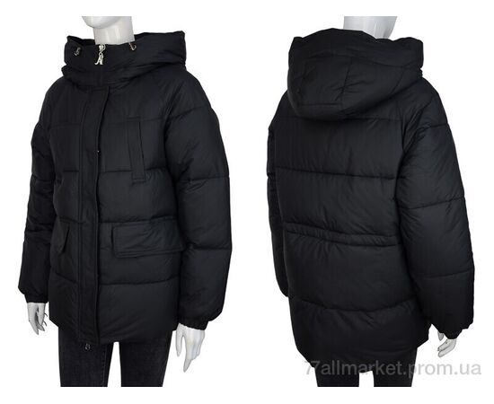 Куртка женская Зима 620 black (4 шт. р.сетка S-2XL) "Hope" недорого оптом от прямого поставщика, изображение 3 Фотография Куртка женская Зима 620 black (4 шт. р.сетка S-2XL) "Hope" недорого оптом от прямого поставщика, изображение 3